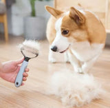 STAINLESS STEEL PET KNOT COMB BRUSH