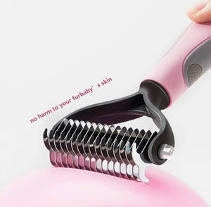 STAINLESS STEEL PET KNOT COMB BRUSH