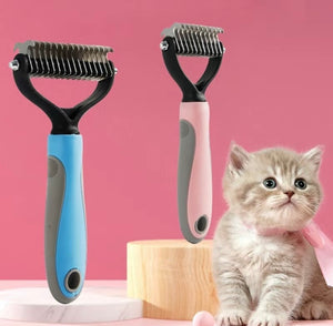 STAINLESS STEEL PET KNOT COMB BRUSH