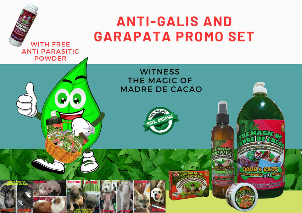 MADRE DE CACAO ANTI GALIS SET WITH FREE ANTI PARASITIC POWDER